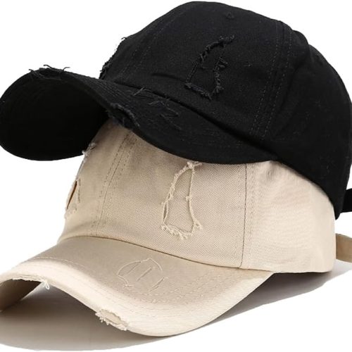 2 Pack Unisex Baseball Cap,Dad Golf Hats,Adjustable Polo Hat for Men Women