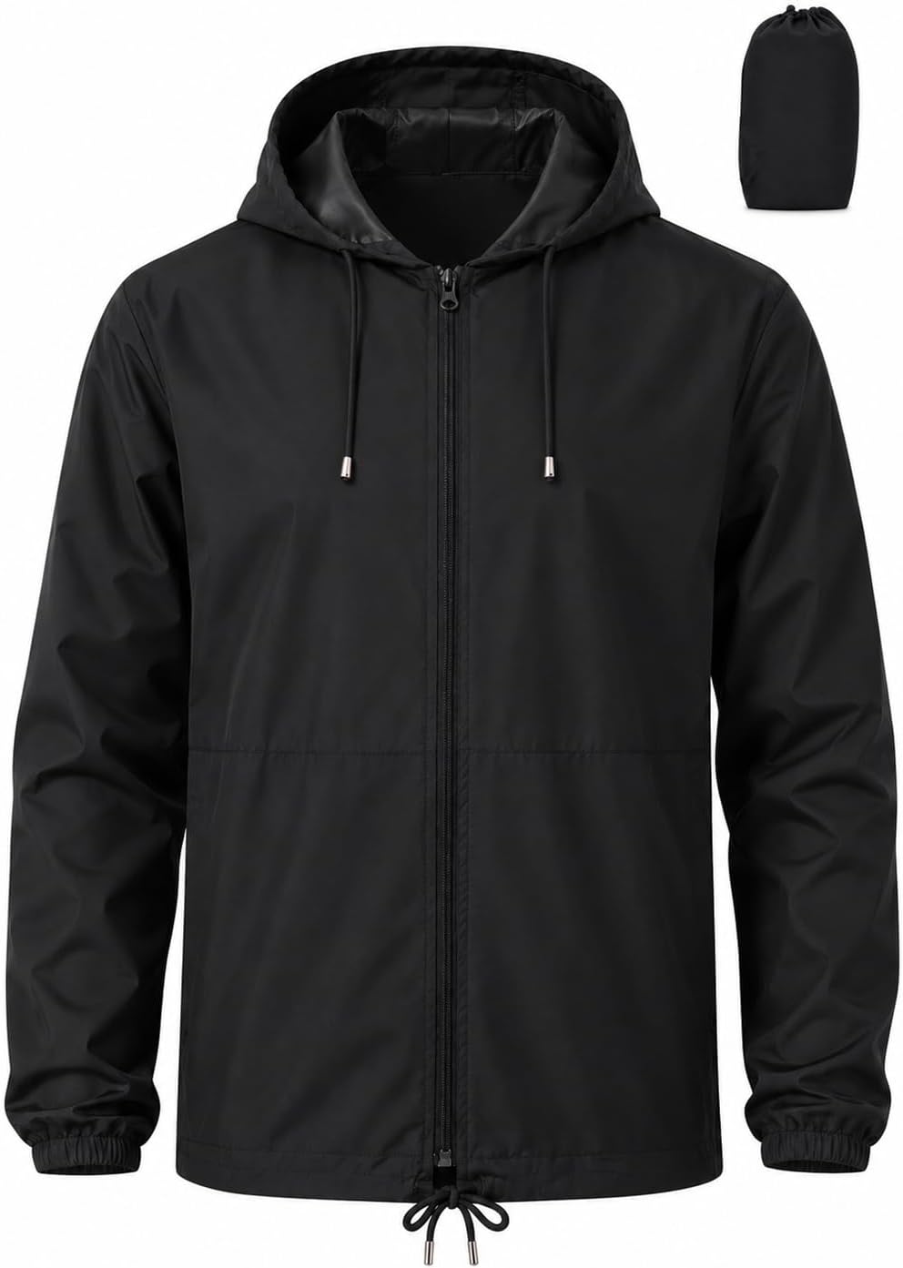 Men's Waterproof Windbreaker Lightweight Rain Jacket Packable Raincoat with Hood for Cycling Hiking Golf Rain Gear