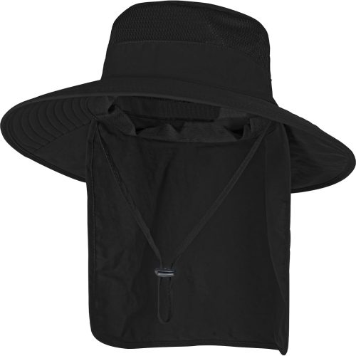 Sun Hats for Men Women Fishing Hat UPF 50+ Breathable Wide Brim Bucket Hats Summer UV Protection Safari Hat with Neck Flap