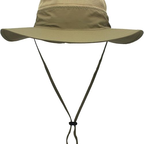 Unisex Wide Brim Sun Hat,Outdoor UPF 50+ Waterproof Boonie Hat Summer UV Protection Sun Caps